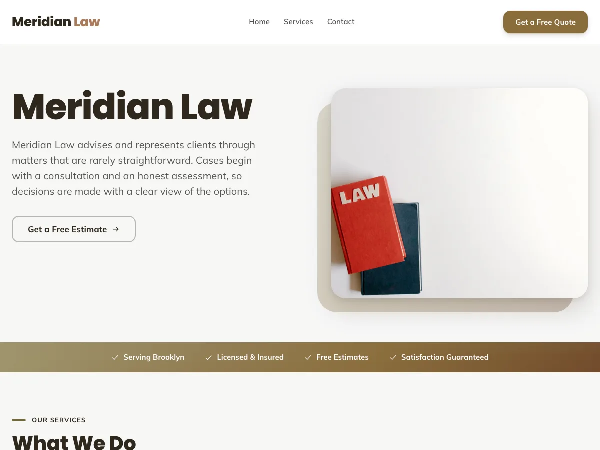 Meridian Law — concept build